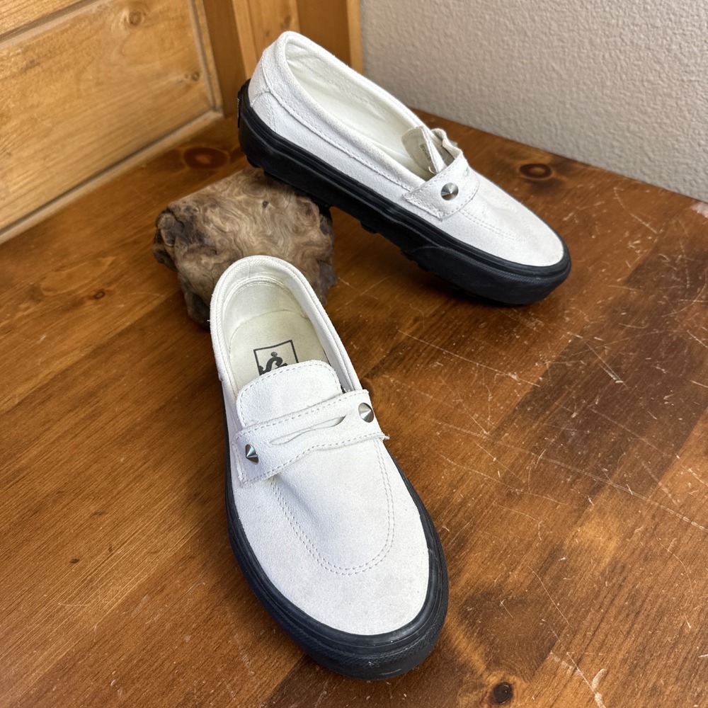 Vans Style 53 Slip-On Suede Loafer Sneaker Shoe Size 6 Retro 1950's Creeper EUC